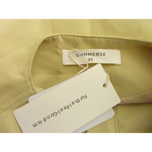 NWT Commense Oversized Boxy Zippered Cargo Vest Pale Green XS - Picture 6 of 7